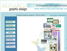 Tablet Screenshot of monarchgraphicdesign.com